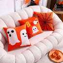 Axyaa Embroidered Cotton Halloween Pillowcase 45x45 Decorative Cushion Covers