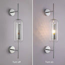 Nordic Glass Wall Lamp for Bedroom and Living Room by Axyaa