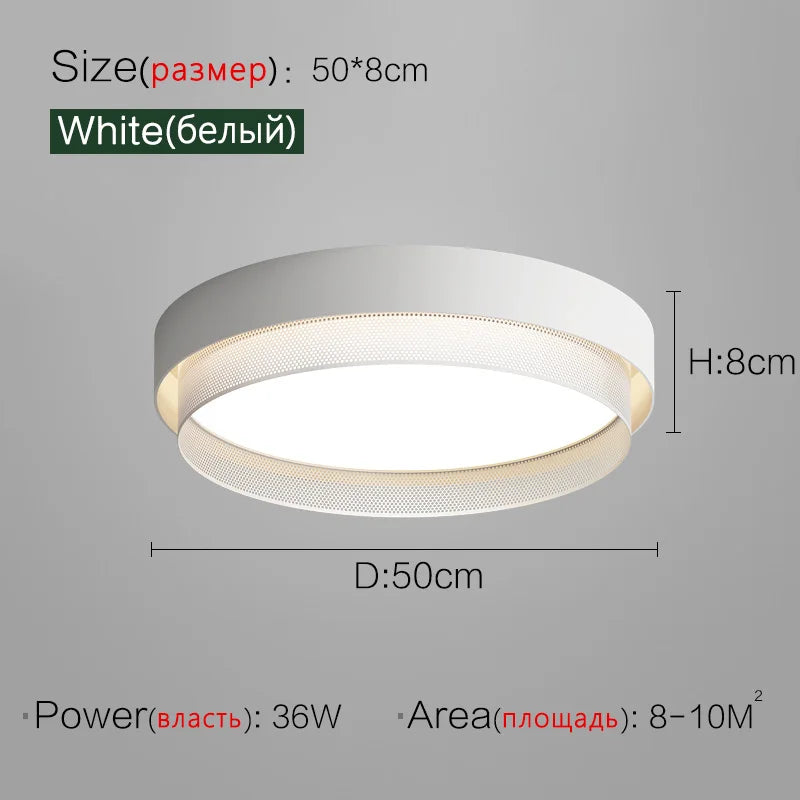 Axyaa Round Room Lamp Set Warm & Romantic Modern Ceiling Light