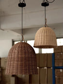Axyaa Bamboo Pendant Lamp for Japanese Living Room, Retro Style Zen Lighting