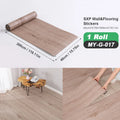 Axyaa Wood Grain Peel and Stick Flooring Tiles, Removable Sticker, 118'' X 15.7''