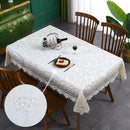 Luxury Lace Patchwork Tablecloth by Axyaa for Dining & Kitchen Decor