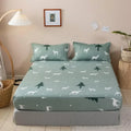 Axyaa Fitted Sheet with Elastic Band for Single/Double/Queen/King Size Mattress