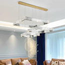 Axyaa Crystal Pendant Light Chandeliers for Modern Living and Dining Room Decor