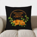 Autumn Leaves Pattern Throw Pillow Cover for Sofa, Bedroom, Car - Axyaa