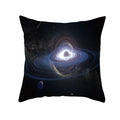 Axyaa Black Hole Polyester Pillowcase - Home Decor Cushion Cover for Sofa, 45X45CM