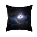 Axyaa Black Hole Polyester Pillowcase - Home Decor Cushion Cover for Sofa, 45X45CM