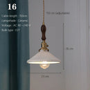 Axyaa Ceramic Pendant Lamp: Traditional Japanese Nordic Style for Kitchen Island & Dining Room