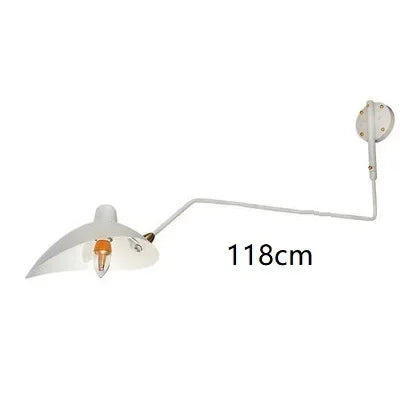 Axyaa Nordic LED Wall Light with Adjustable Long Arm for Living Room & Bedroom