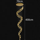 Axyaa Crystal Chandelier Stair Pendant Lamp Living Room Pendant Lights Interior Lighting