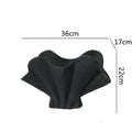 Axyaa Irregular Fan Ceramic Vase for Stylish Flower Arrangement