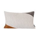Axyaa Luxe Orange Gray Stitch Pillow for Stylish Living Room Decor