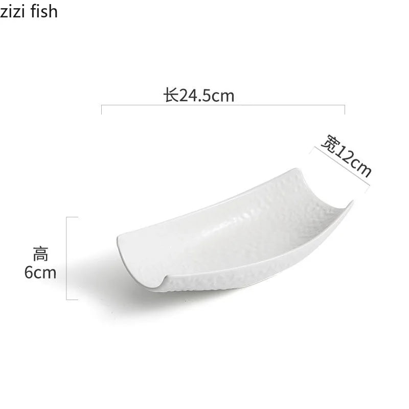 Axya Stone White Ceramic Dinner Plate for Restaurants and Home Dining