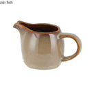 Axyaa Retro Ceramic Tableware Set for Restaurant Creative Gravy Boats Milk Jug Steak Sauce Pot