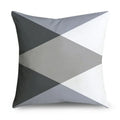 Axyaa Gray Lumbar Pillows - 45X45CM Damask Geometry Floral Stripes Plaids Print