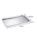 Axyaa Stainless Steel Buffet Tray for Food Presentation and Storage