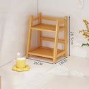 Bamboo Kitchen Spice Caddy Organizer by Axyaa