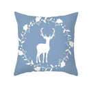 Axyaa Reindeer Print Cushion Cover: Nordic Modern Geometric Design for Home Sofa.