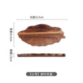 Axyaa Acacia Wooden Tea Tray: Household & Restaurant Solid Wood Leaf Tray