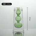 Axyaa Stained Glass Double Vase Hydroponic Flower Desktop Decoration