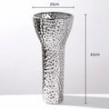 Axyaa Golden Geometric Ceramic Vase Flowerpot Home Decoration Accessory