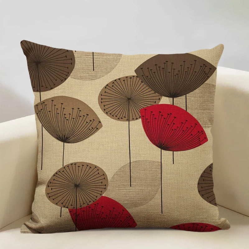 Nordic Style Cotton Tree Of Love Throw Pillow Cover 45x45CM Square Axyaa Brand