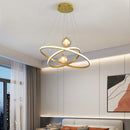 Axyaa LED Pendant Chandelier with Inner and Outer Ring Lighting