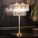 Axyaa Crystal LED Floor Lamp: Luxe Copper Lighting for Bedroom, Living, Dining Room