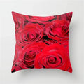 Rose Flowers Cushion Cover 45x45cm Nordic Style Home Decor Throw Pillow Axyaa