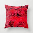 Rose Flowers Cushion Cover 45x45cm Nordic Style Home Decor Throw Pillow Axyaa