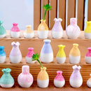 Axyaa Mini Resin Flower Vase | Handmade Bright Colors | Waterproof & Portable