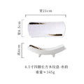 Axyaa Ceramic Tableware Set: Sushi, Hot Pot, BBQ Plate for Hotel, Restaurant