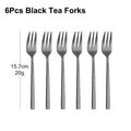 Axyaa Stainless Steel Coffee Tea Fruit Fork Set, 6/12Pcs Gold Sliverware Cake Ice Cream