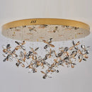 Axyaa Crystal Chandelier Pendant Light for Living Room Dining Room Ceiling Lighting