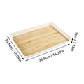 Axyaa Large Capacity Rectangular Plastic Storage Tray: Food, Tea, Dessert, Fruit Organizer
