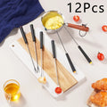 Axyaa Stainless Steel BBQ Forks with Heat Resistant Handle