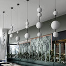 Axyaa Glass LED Magic Bean Chandelier for Modern Spaces