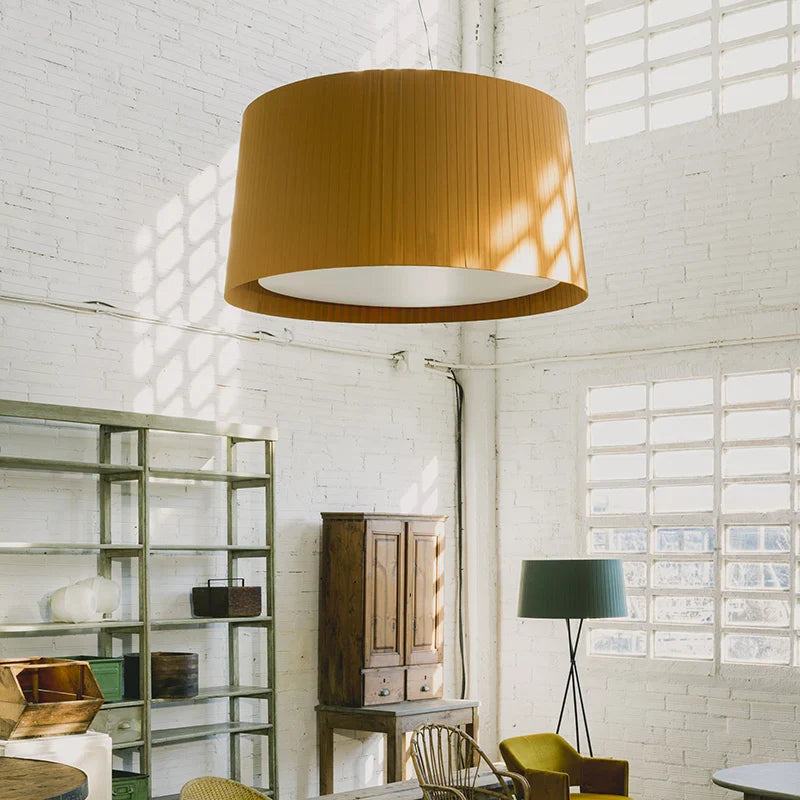 Axyaa Wabi Sabi Fabric Pendant Lights Nordic Style Chandeliers