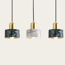 Axyaa Modern Marble Chandelier: Elegant LED Pendant Lighting for Home Décor