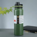 Axyaa 24H Insulated Stainless Steel Water Bottle with Handle, BPA-Free Sports Thermos