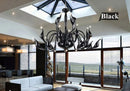 Axyaa Nordic Swan Chandelier: Minimalist White Light for Living Room, Bedroom, Kitchen, Art Decor