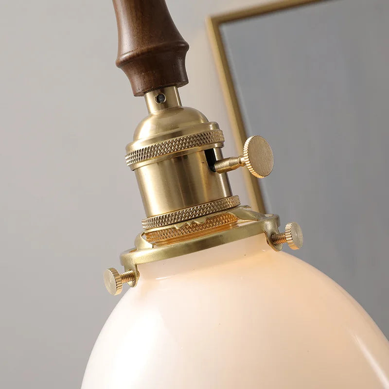 Axyaa Modern LED Pendant Light Glass Copper Nordic Hanging Lamp