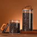 Axyaa Glass Vacuum Sealed Coffee Beans Storage Jar