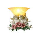 Axyaa Modern Angel Wall Lamp Vintage LED Creative Resin Sconce Light