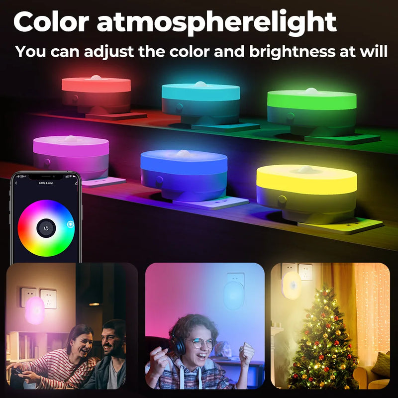 Axyaa Smart LED Night Light with Motion Sensor and Voice Control