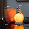 Axyaa Astronaut Moon Lamp: Creative USB Charging Decor for Children's Bedroom