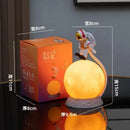 Axyaa Astronaut Moon Lamp: Creative USB Charging Decor for Children's Bedroom