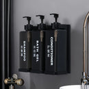 Axyaa Wall Mount Manual Press Shampoo & Shower Gel Dispenser Set