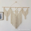 Axyaa Geometric Macrame Wall Tapestry - Bohemian Style Chic Decor