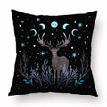 Axyaa Psychedelic Moon Butterfly Pillow Covers for Bedroom and Living Room 45x45cm